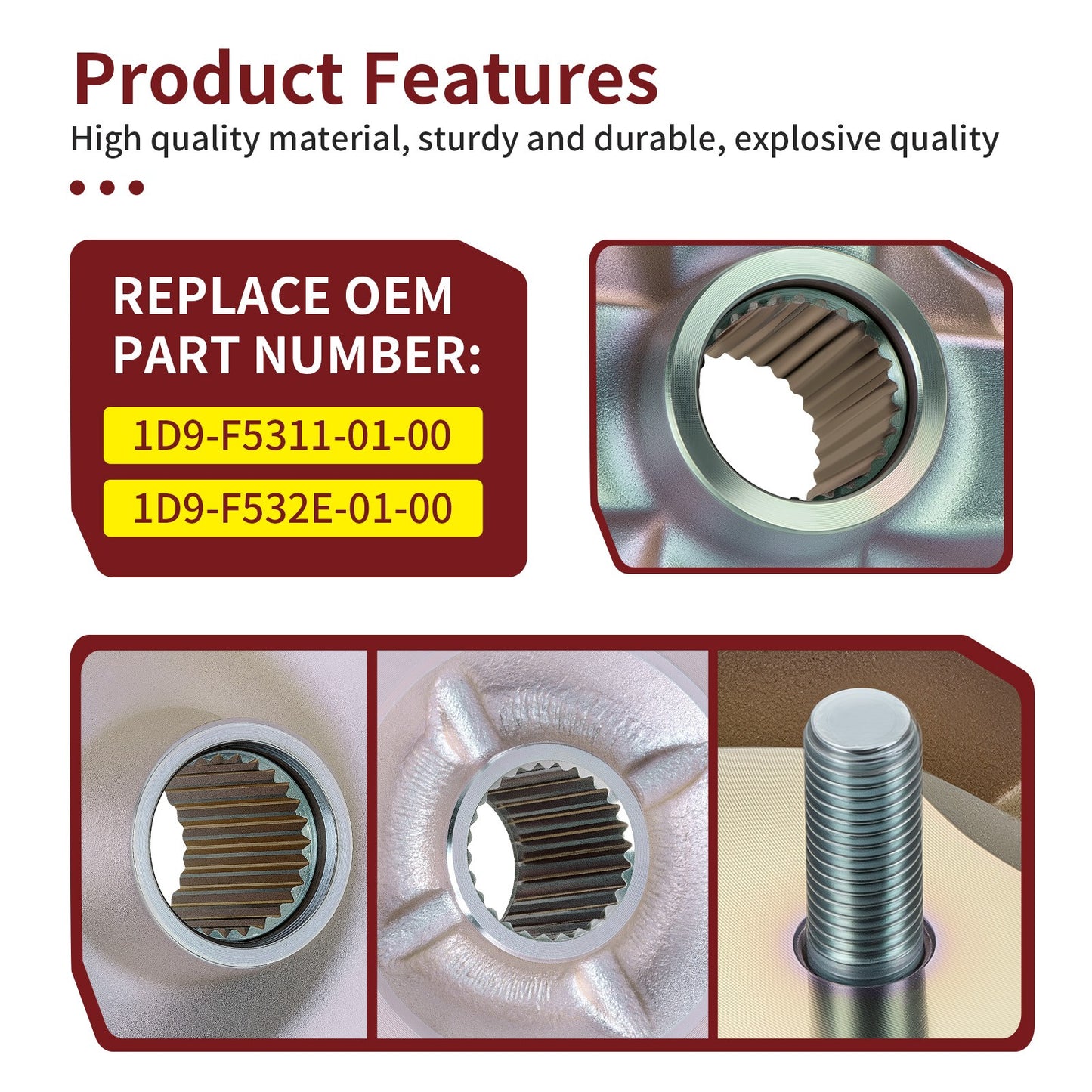 Rear Wheel Hubs for Yamaha Kodiak 400 450 (2005–2006)