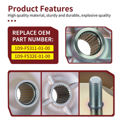 Rear Wheel Hubs for Yamaha Kodiak 400 450 (2005–2006)