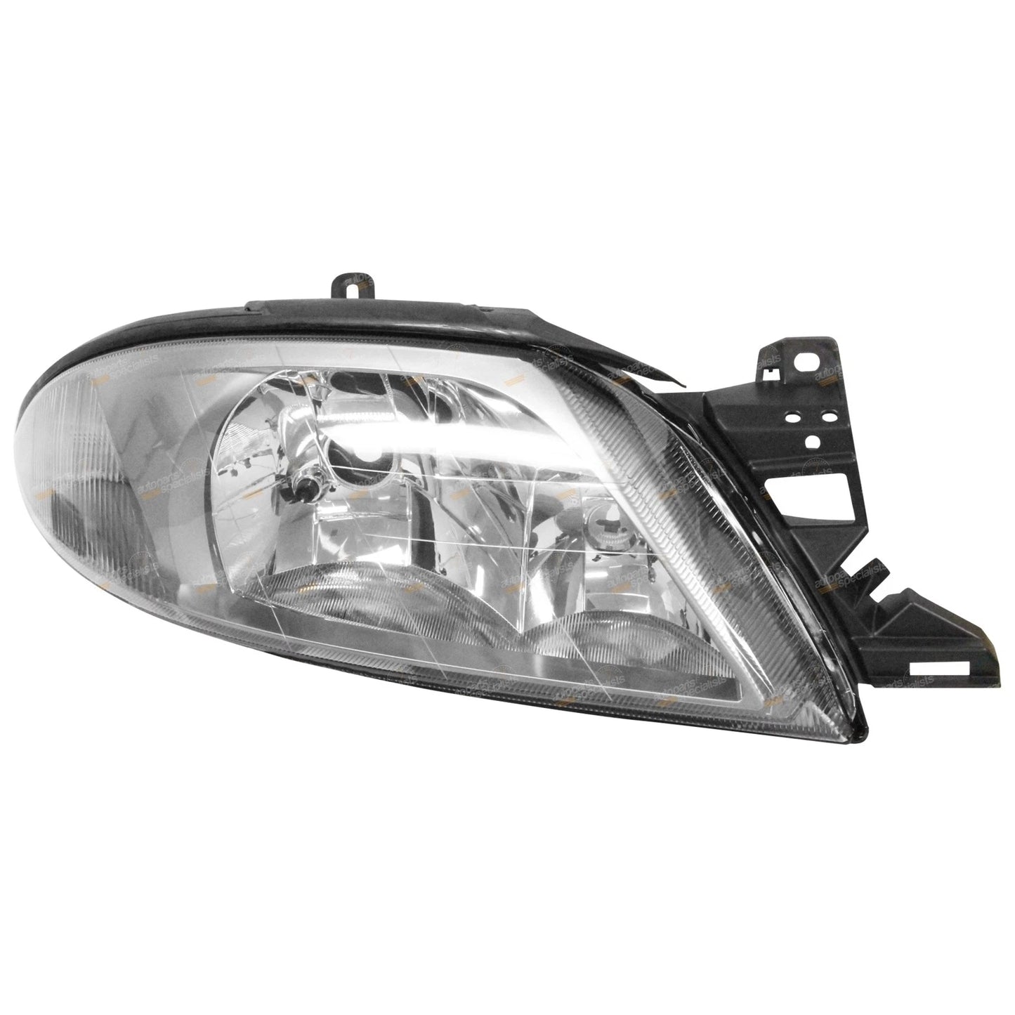 2X Dark Grey Headlights for Ford Falcon AU Series 3 (2001–2002)