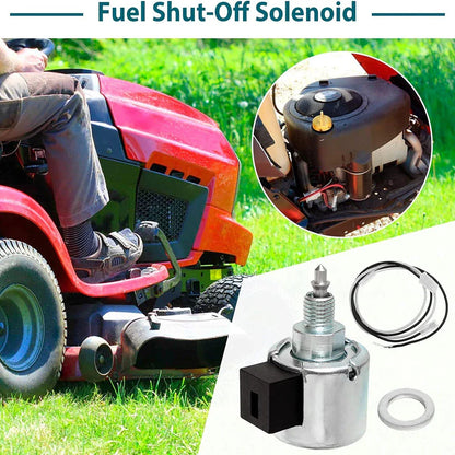 Fuel Shut-Off Solenoid for Briggs & Stratton, John Deere, Husqvarna Engine