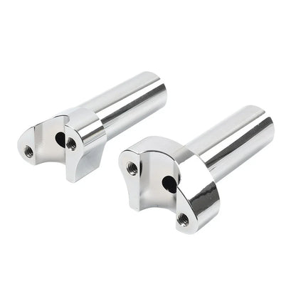 4" CNC Straight Handlebar Risers for Harley Sportster Dyna Softail (2004-2023)