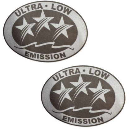 2X Low Emission Outboard Stickers for California DOT (Light Gray)