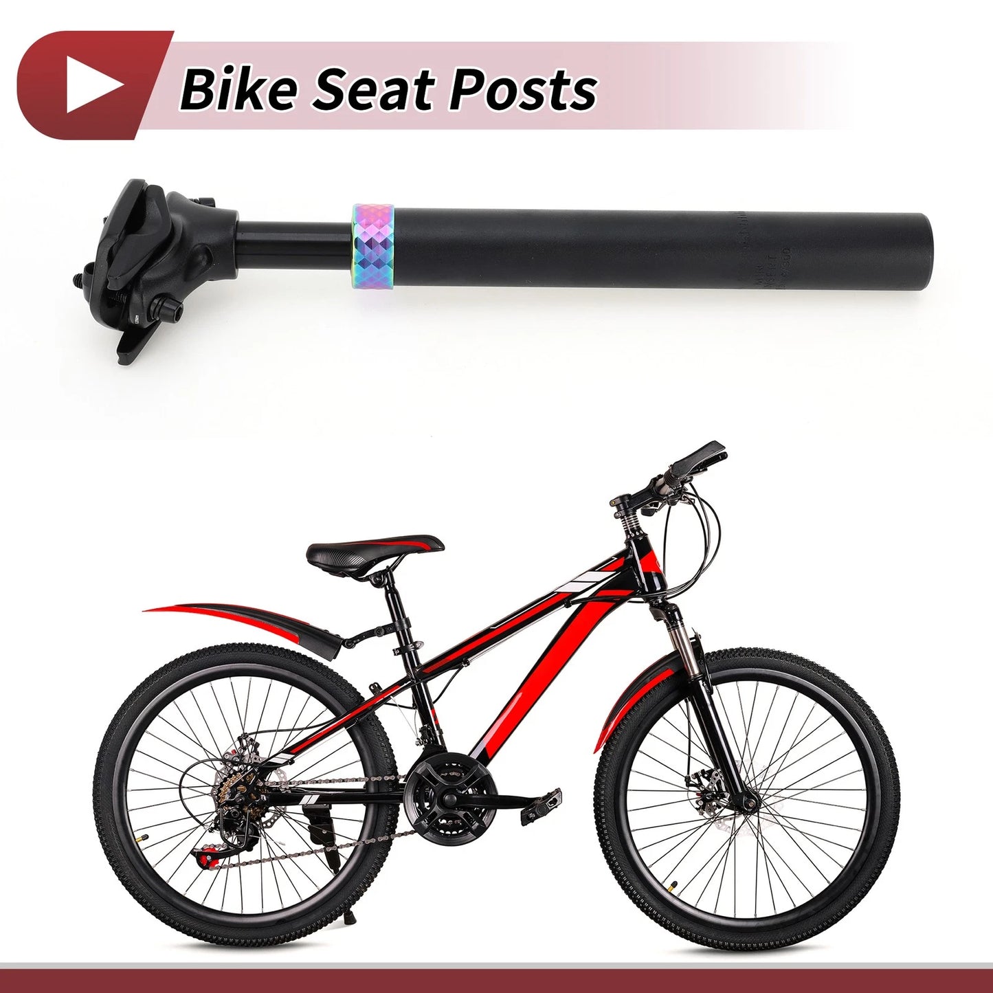 30.9mm Suspension Shock Absorber Bike Seat Post for Assorted Models