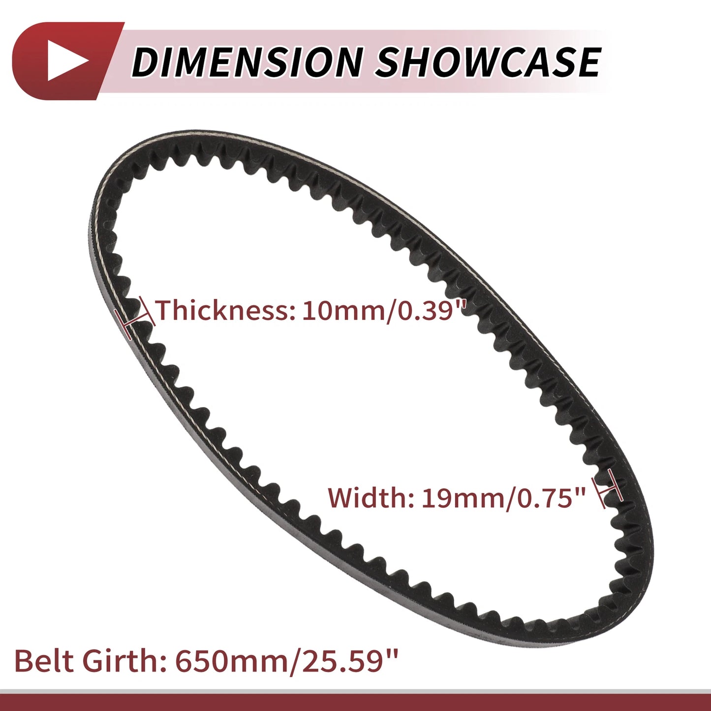 Drive Belt V-Belt for Suzuki Address Lets V50 (50cc, 2000–2023)