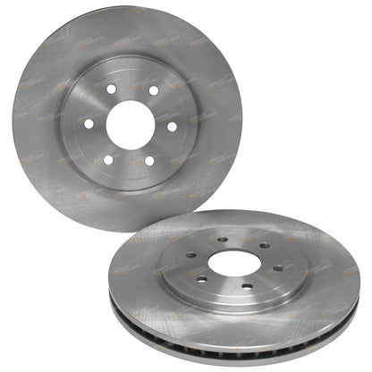 Front Disc Brake Rotors and Pads for Nissan Navara D40 (2005–2015)