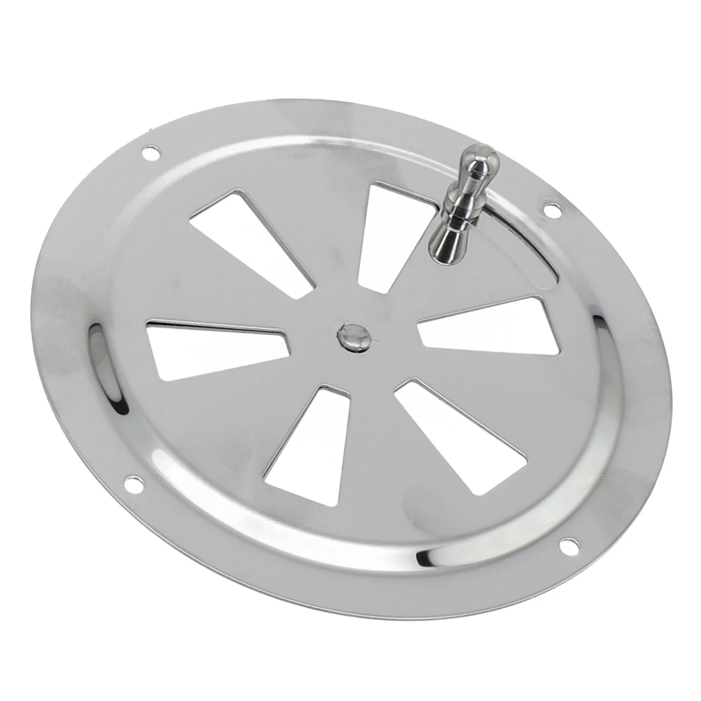 5 x Stainless Steel Marine Air Vent Butterfly Boat Round Louvered Vent for Boat