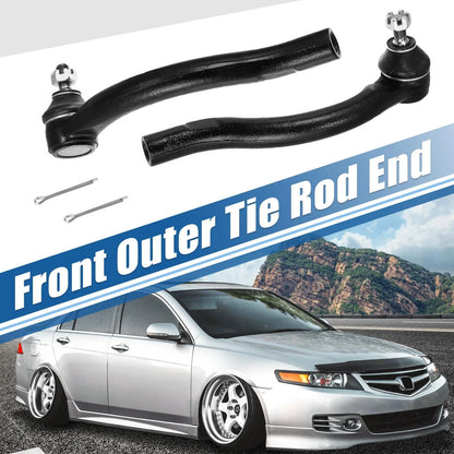 2 x Front Inner Outer Tie Rod End Links for Honda Acura TSX (2004-2008)