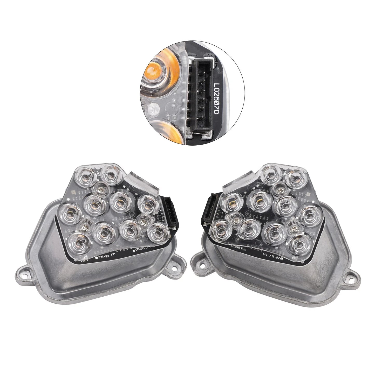 2X LED Indicator Module Headlight Unit for BMW 5 Series F10 F18 (2009–2013)