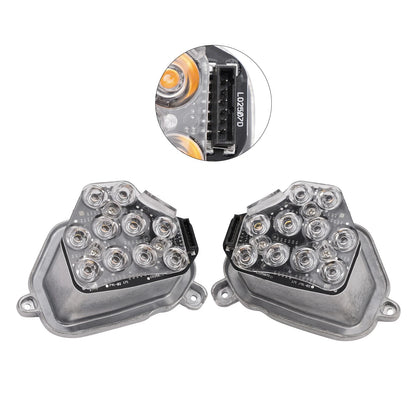 2X LED Indicator Module Headlight Unit for BMW 5 Series F10 F18 (2009–2013)