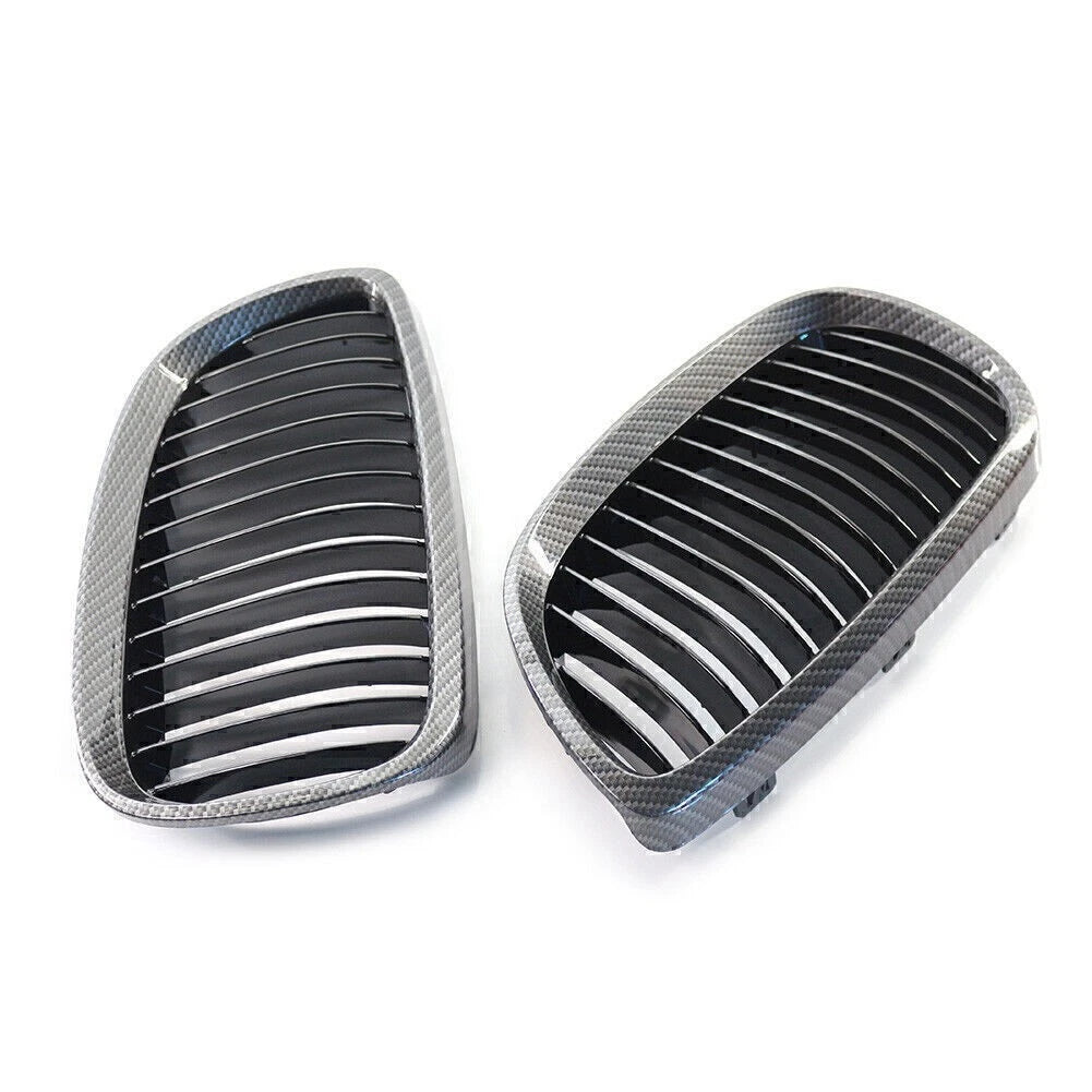 Carbon Fiber Look Front Kidney Grille for BMW E92 E93 (2006–2009)