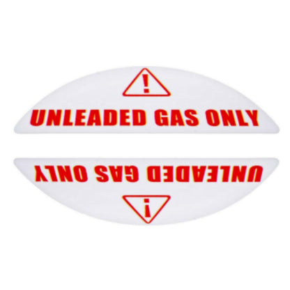 Unleaded Gas Fuel Only Sticker for Vehicle Tank (Universal Fit)