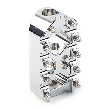 Universal Chrome Anti-Skid Gear Brake Shift Peg Pedals for Harley (MX Style)