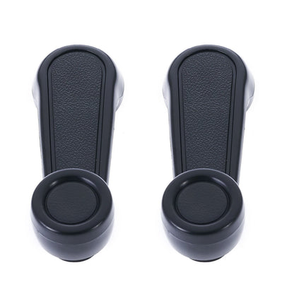 2X Black Window Crank Handle for Toyota Landcruiser (1969–2007)
