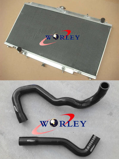 Aluminum Radiator + Hose for Patrol GU Y61 TD42 4.2L Diesel (12/97-On)