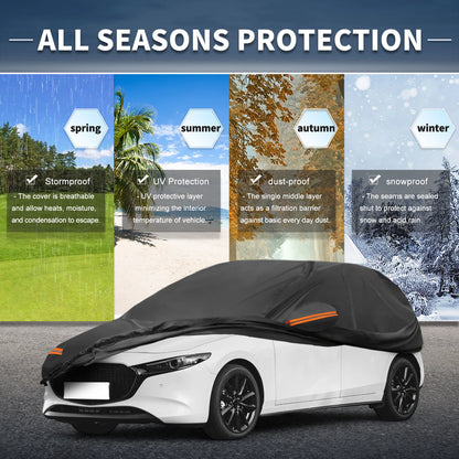 Waterproof Aluminum Film Car Cover for Mazda3 Hatchback (2014–2023)