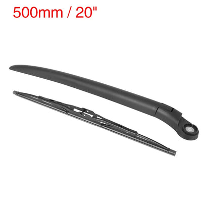 Rear Windshield Wiper Blade Arm Set 500mm for Porsche Cayenne (2003-2010)
