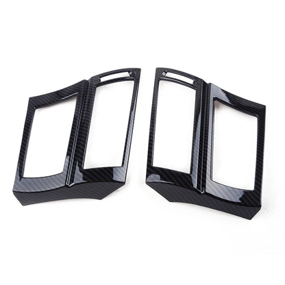 2 x Carbon Fiber ABS Side Air Vent Grille Covers for BMW E70 E71 (2008-2013)