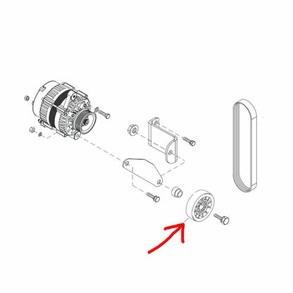 Serpentine Belt Pulley for MerCruiser 5.7 5.8 8.1 L