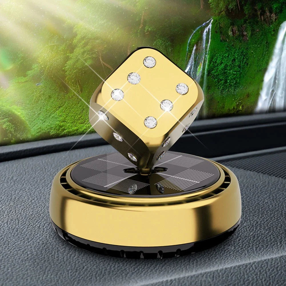 Automotive Dice Shaped Solar Air Freshener for Car Interiors