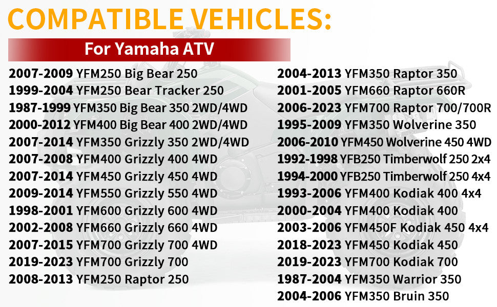 2 Crankshaft Woodruff Keys for Yamaha Big Bear  (1987–2023)
