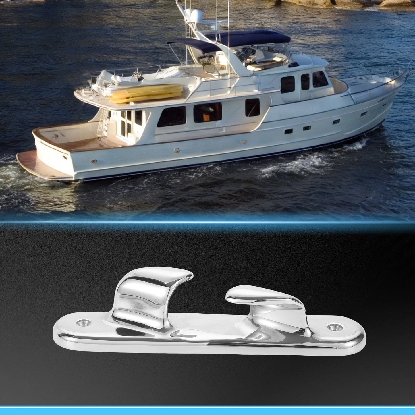 Boat Bow Chock for Right Side (316 Stainless Steel, 204 mm)