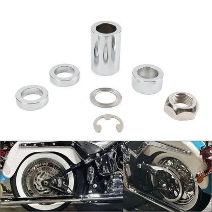 Rear Axle Nut Spacer Kit for Harley Softail FLST FSXT (2008–Present)
