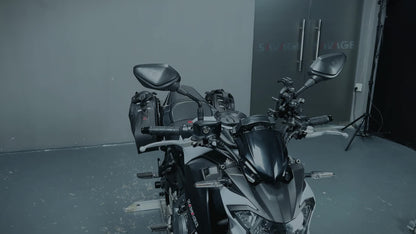 Windshield for Kawasaki Z650 (2017–2023) with GPS Sat Nav Extension Holder