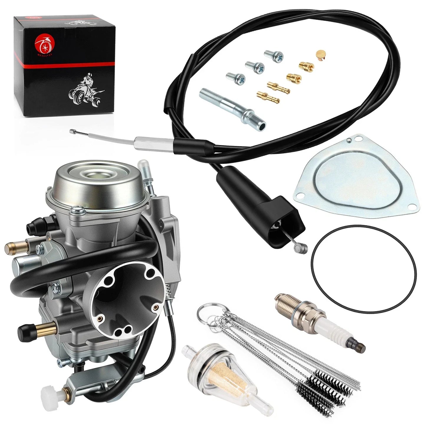 Carburetor & Throttle Cable for Suzuki Ozark 250 (2002–2007)