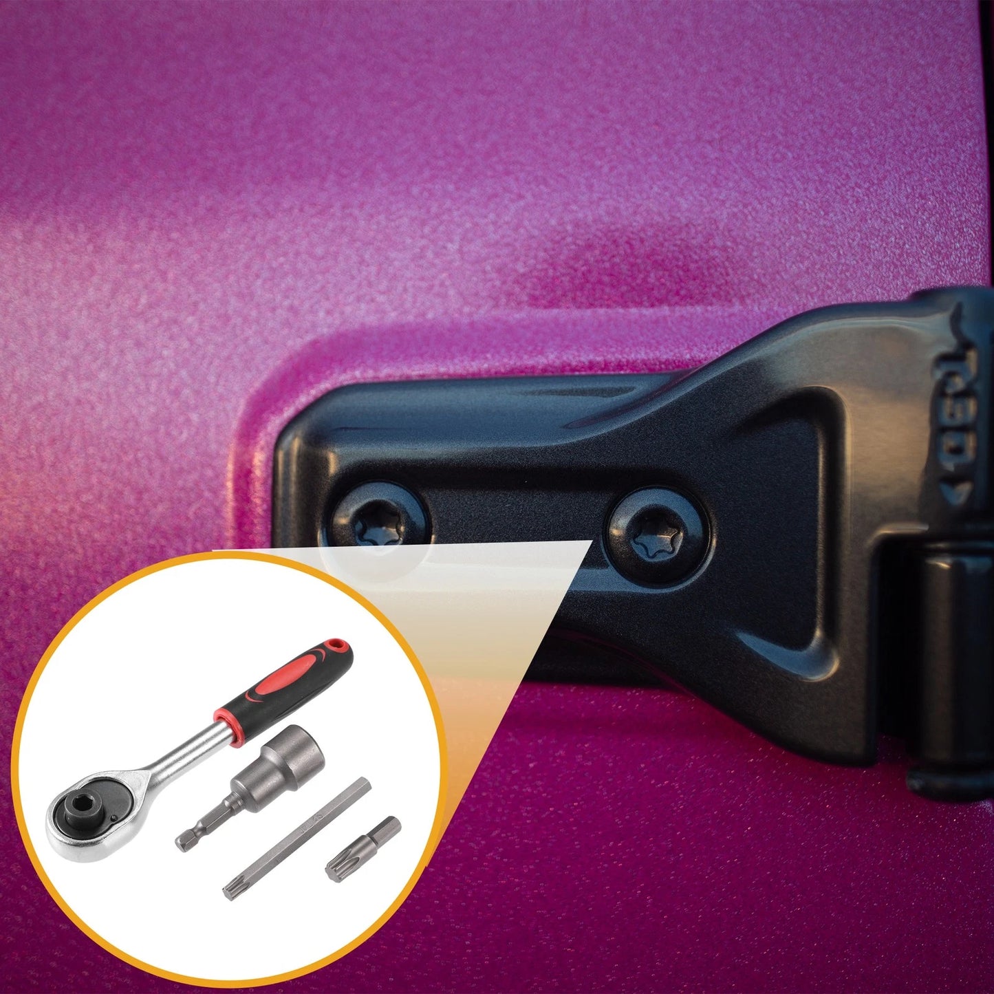 Set of 28 Hard Top Door Removal Bolts for Jeep Wrangler JL JK (2007–2019)