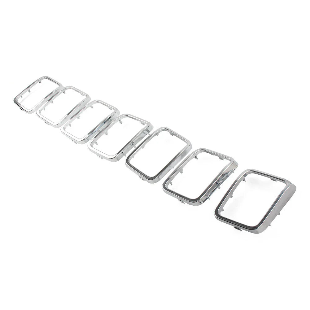 7x Front Grille Cover Inserts for Jeep Grand Cherokee (2017-2021)