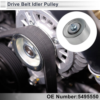 Drive Belt Idler Pulley for Buick Enclave 2009–2013 No. 5495550 Steel 1 pcs