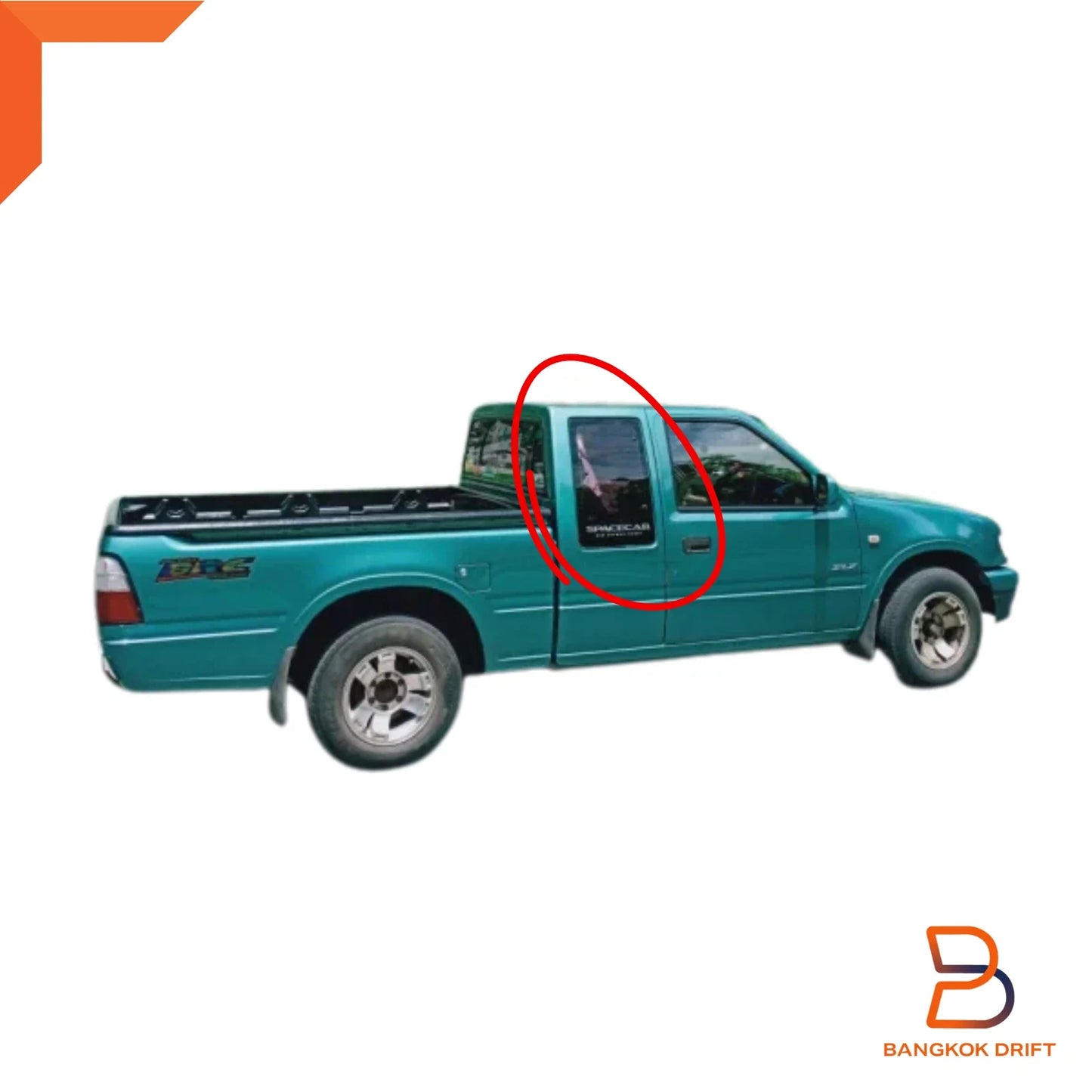 LH & RH Glass Weatherstrip Rubber Seal for Holden Rodeo Space Cab (88-02)