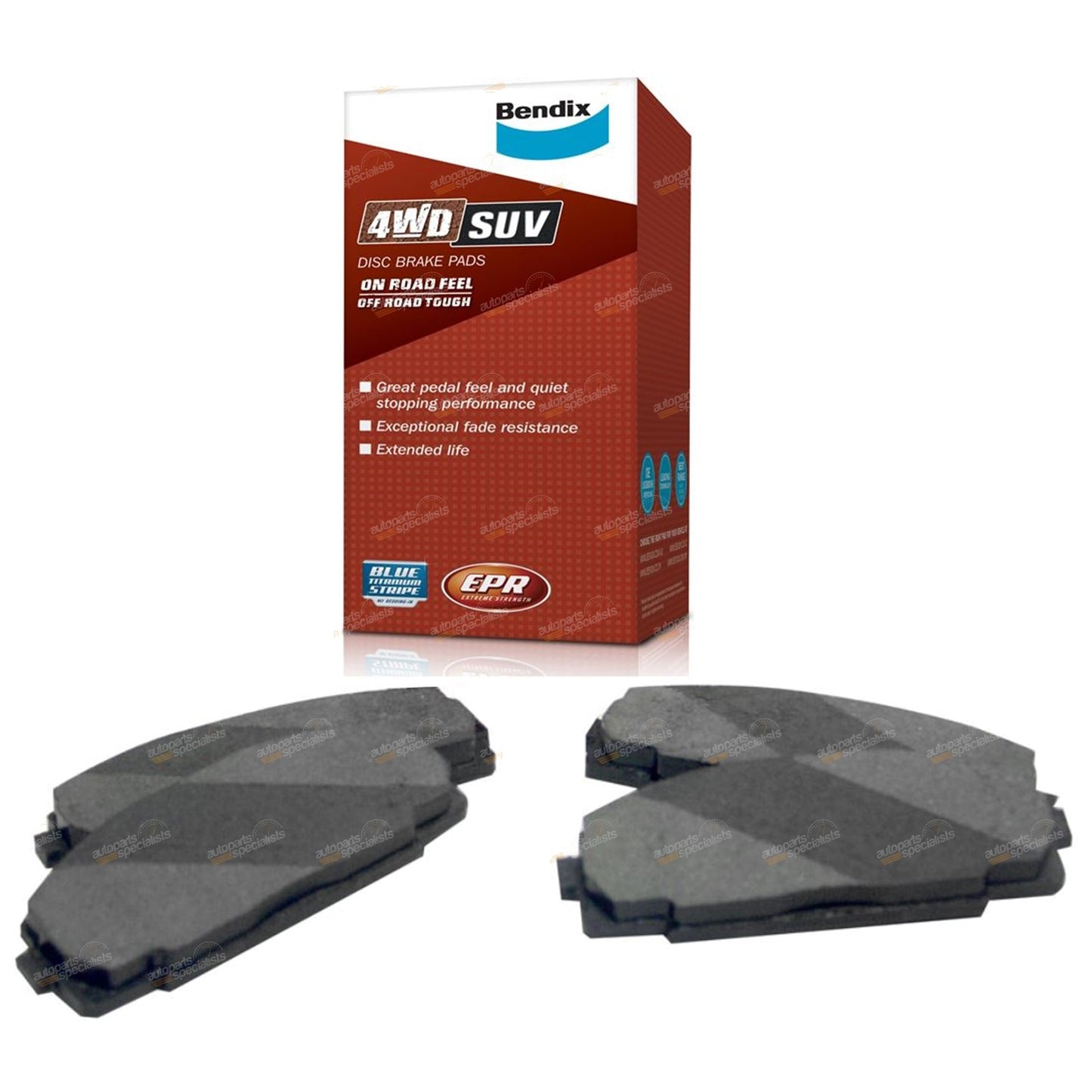 Set of 4 Rear Disc Brake Pads for Mitsubishi Challenger (1998–2015)
