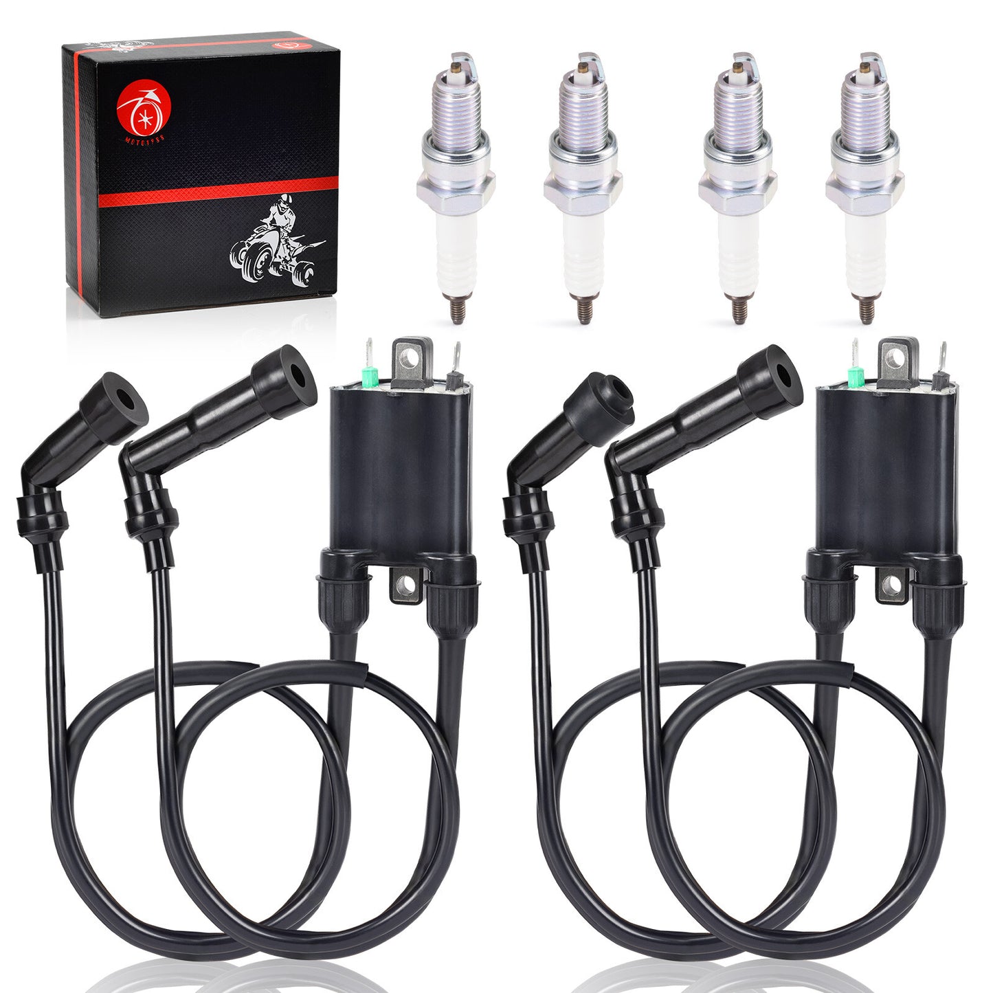 Ignition Coil and Spark Plug for Kawasaki VN1600 Vulcan 1600 (2003–2007)