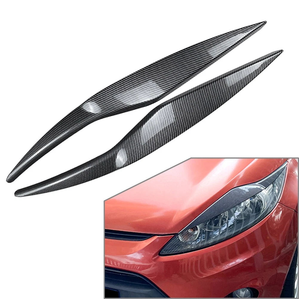 Headlight Eyelids Frame Cover Trim for Ford Fiesta MK6 (2008–2012)