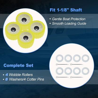 4X 5" x 3" Wobble Roller for Boat Trailer