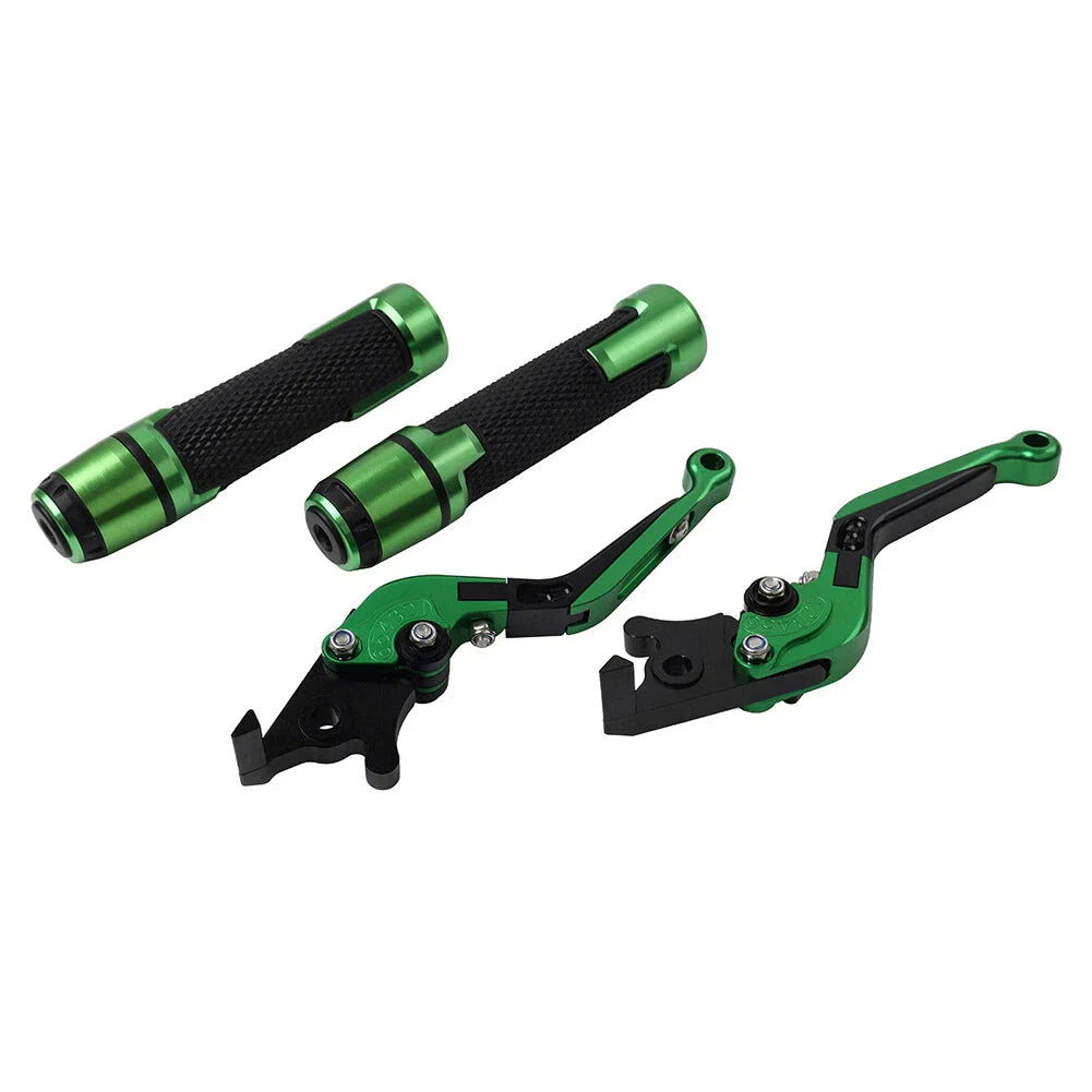 Extendable Brake Clutch Levers & Handlebar Grips for Kawasaki ZX6RR (2003-2004)