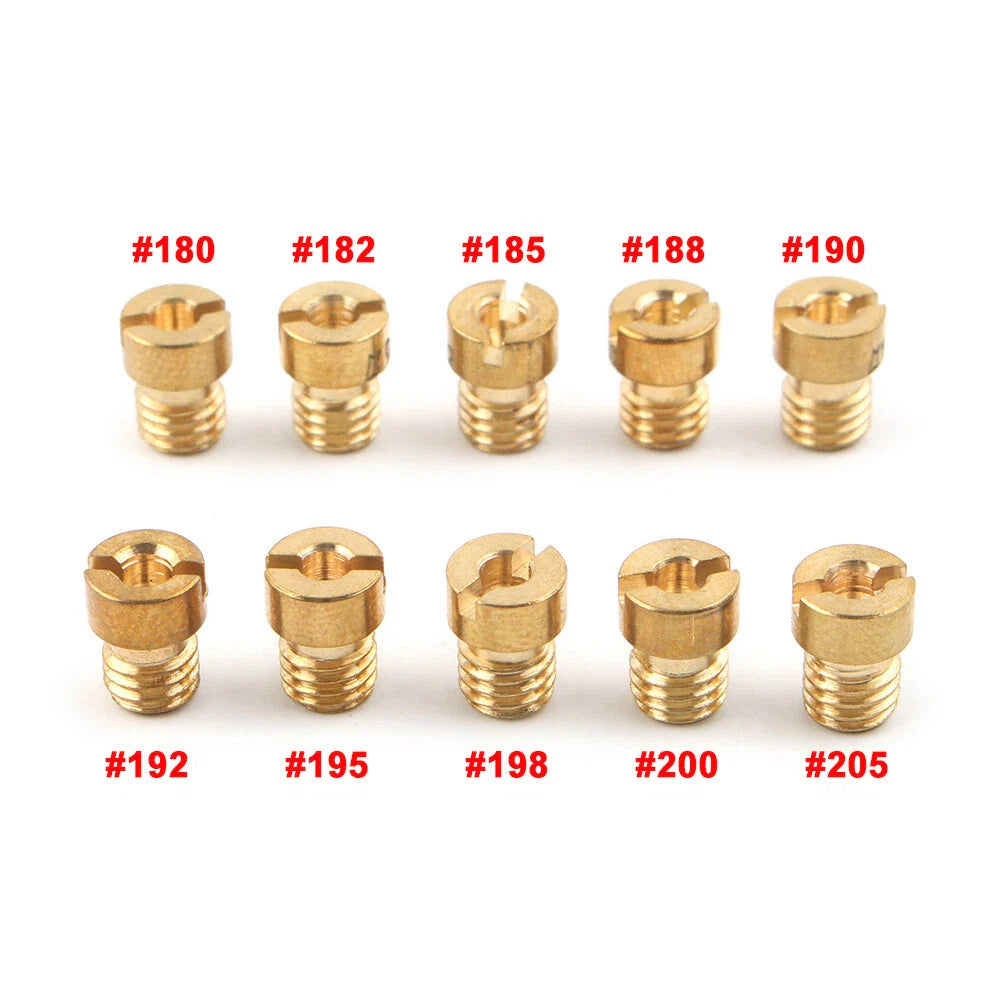 Main Jets Carburetor 180 182 185 188 190 192 195 198 200 205 for PWK CVK