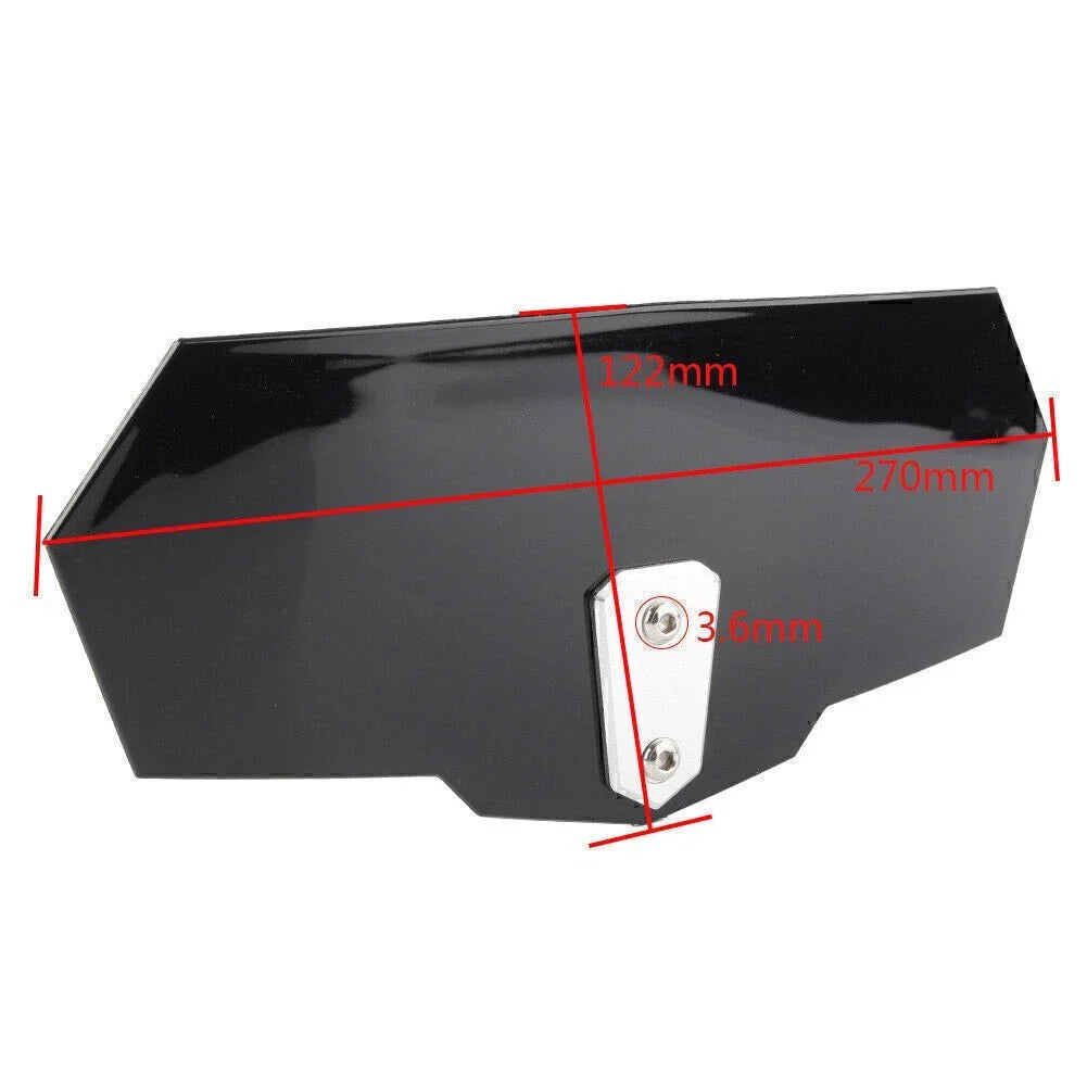 Adjustable Clip-On Windshield Windscreen for Universal Motor Tan