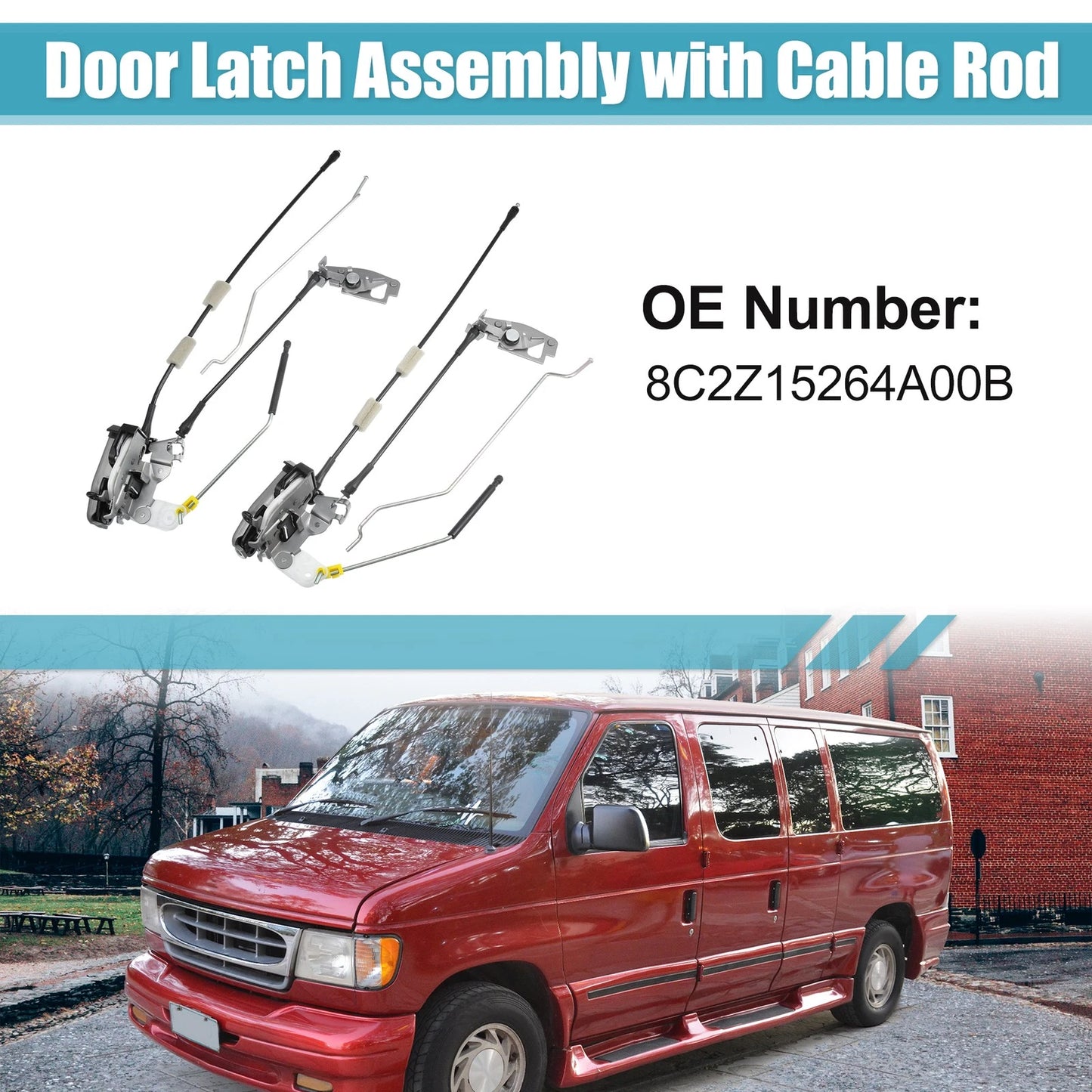 Set of 1 Door Latch Assembly for Ford E150 (2004–2014)