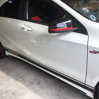 Matte Black Side Stripe Decals for Benz A Class W176 A180 A200 A250 A45