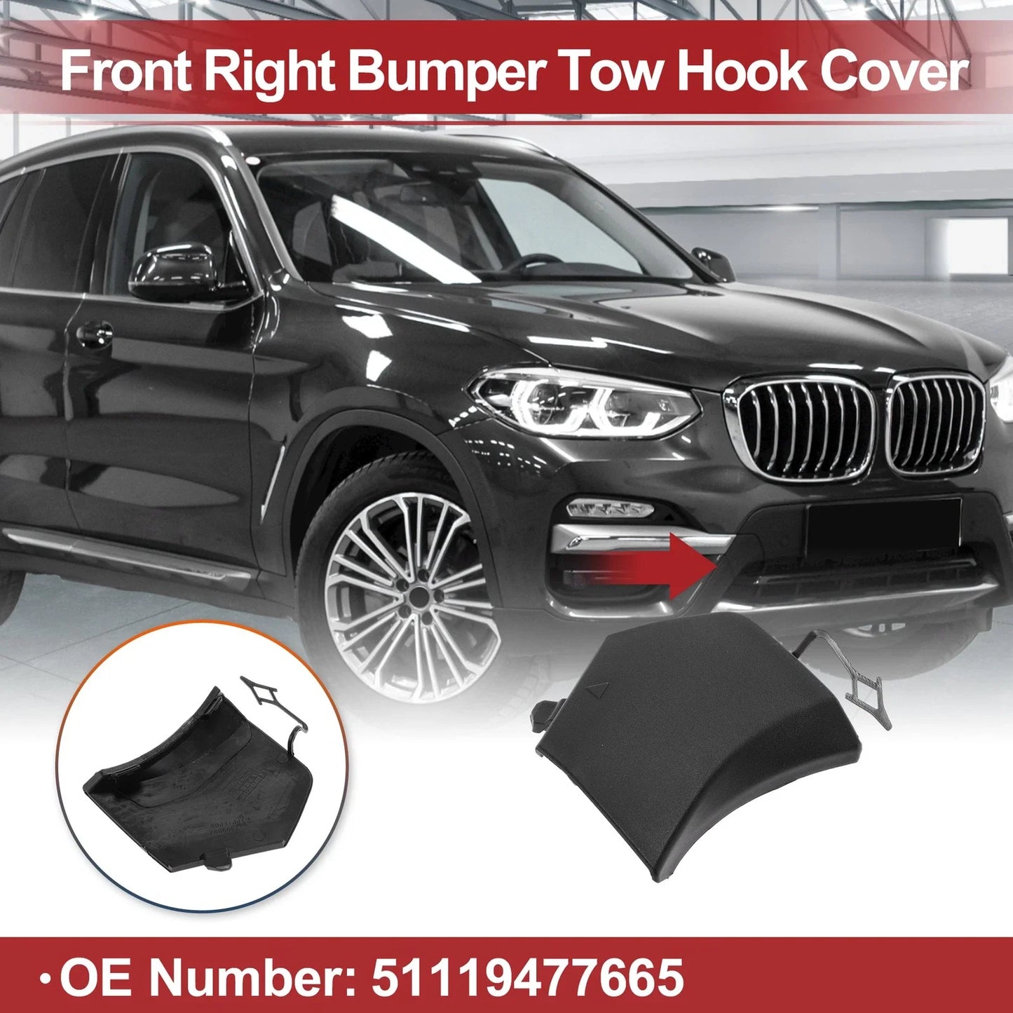 Tow Hook Cover Cap for BMW X3 G01 G08
