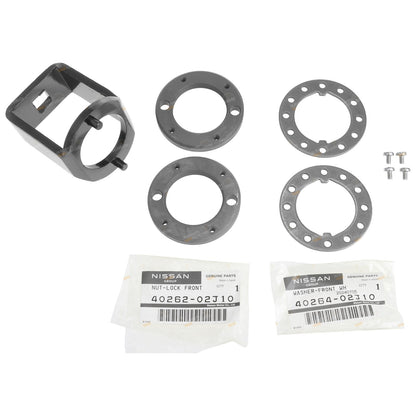 Front Wheel Bearing Hub Axle Lock Nut Socket Washer Kit for Patrol GU Y61 (1997–2023)