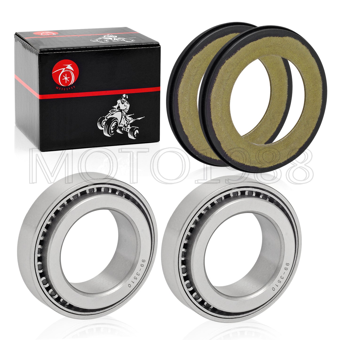 Set of 2 Steering Head Bearing Seals for Honda CR250R CRF250R CRF450R (2000–2023)