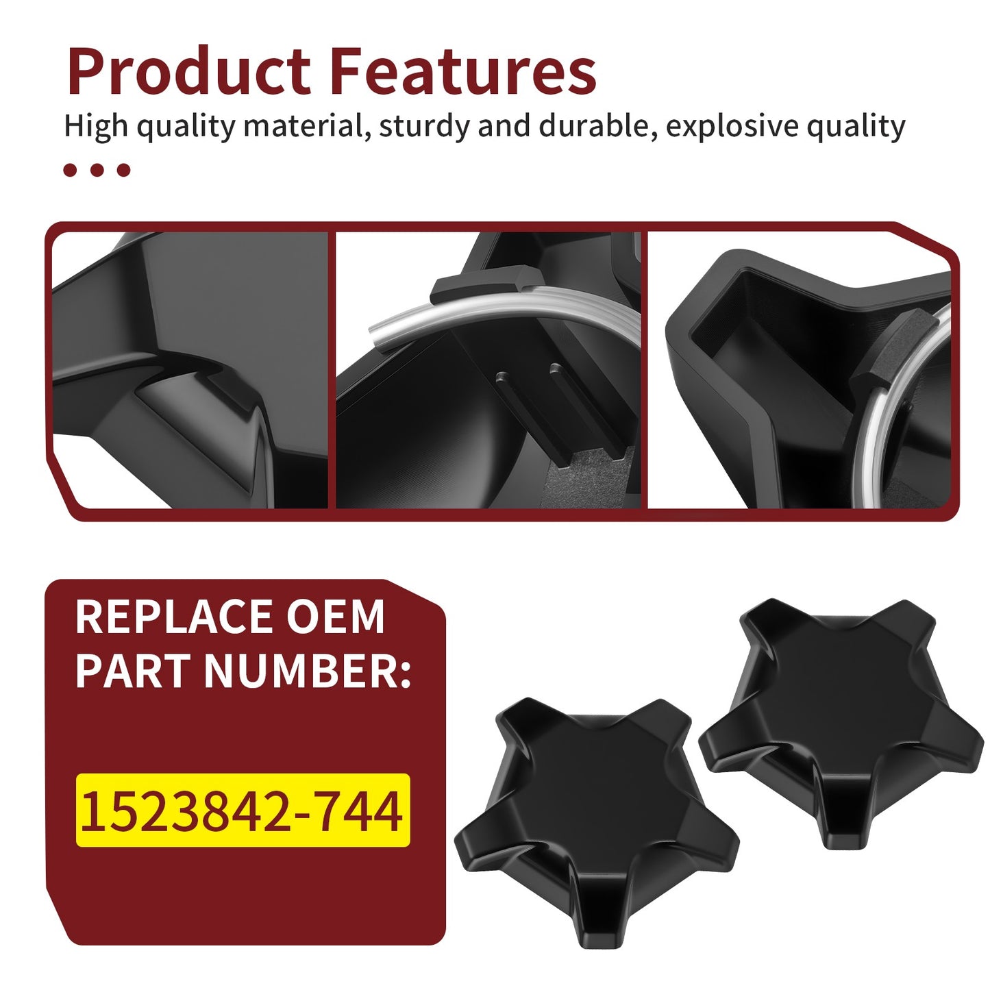Matte Flash Rim Cap for Polaris RZR Pro R 4 Dynamix Ultimate (2019–2023)