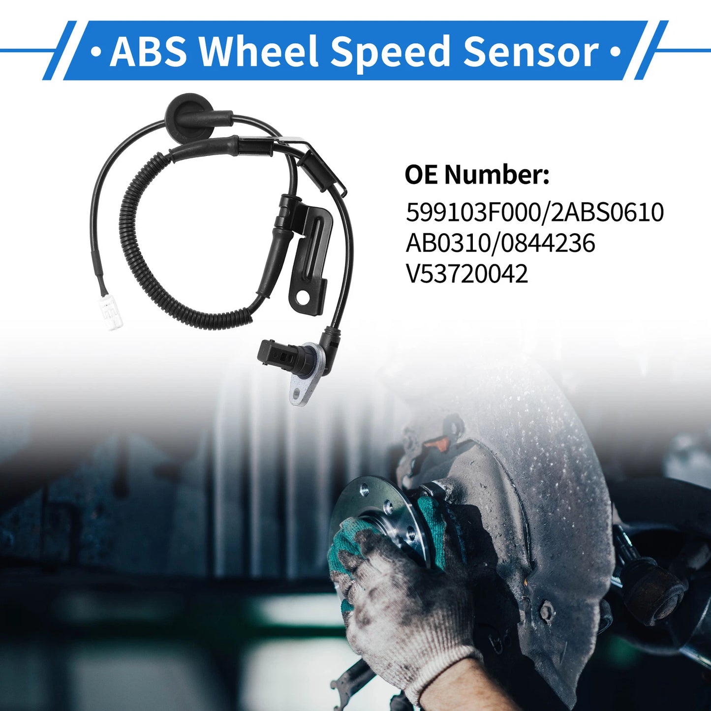 ABS Wheel Speed Sensor for KIA Amanti (2004–2006) No. 599103F000, 2ABS0610