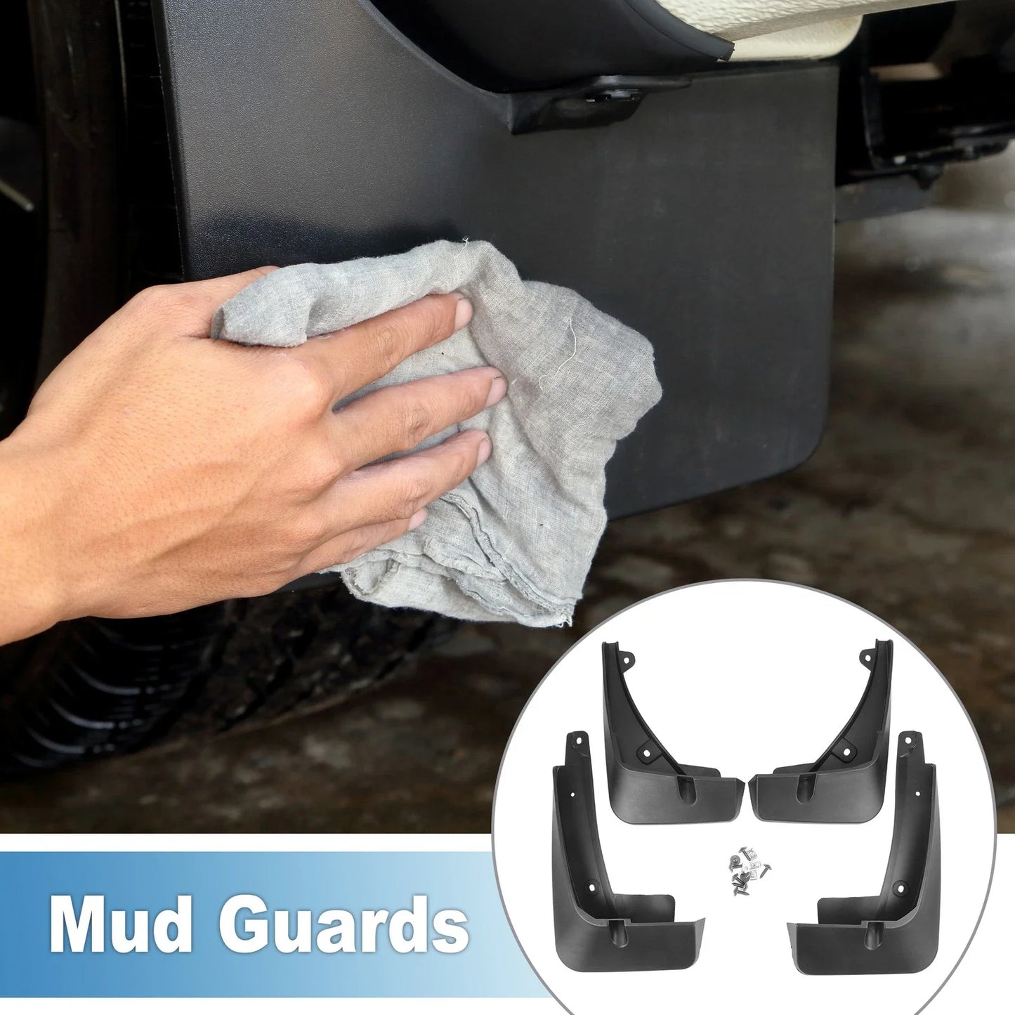 Front & Rear Mud Flap Splash Guards for Chevrolet Trax (2019-2020)