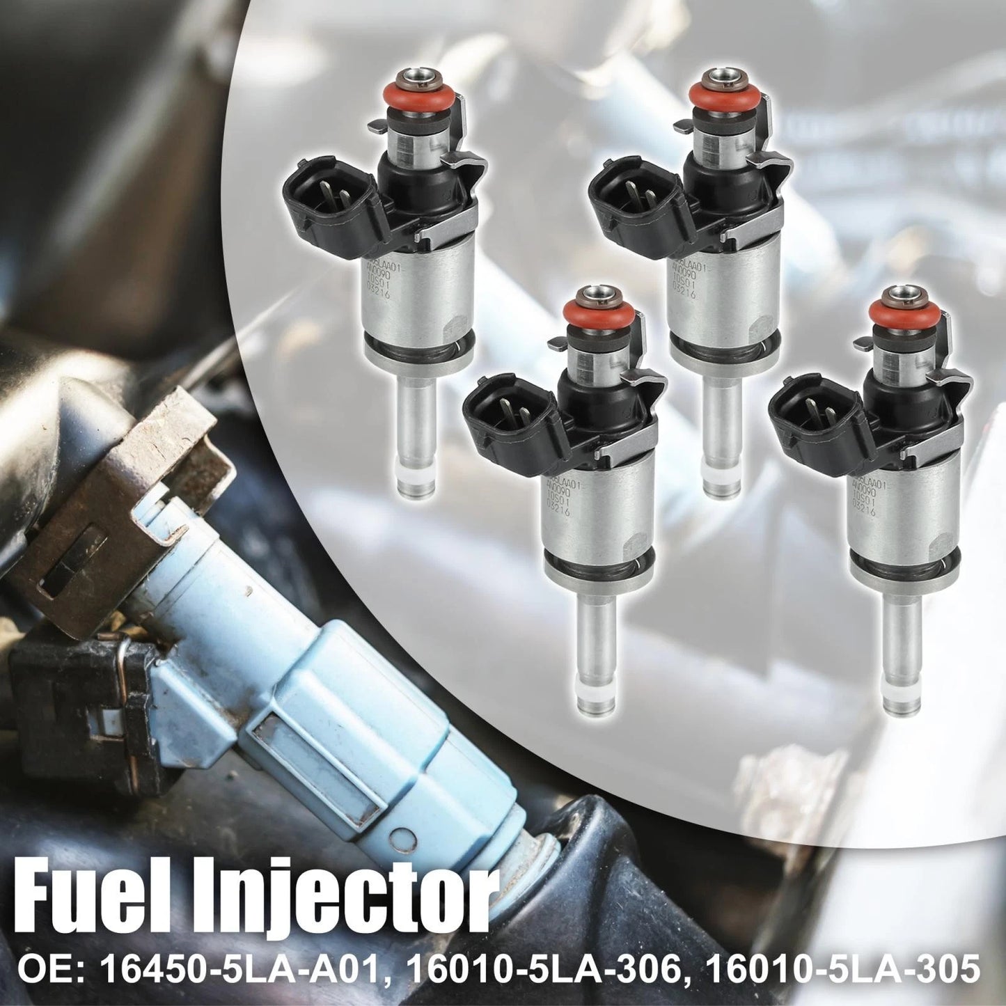 Set of 4 Fuel Injector Nozzles for Honda Accord 2.4L (2013–2017), CR-V (2015–2017) 16450-5LA-A01