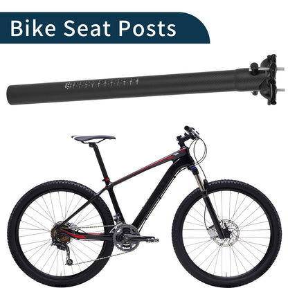 31.6mm Carbon Fiber Bike Seat Post for Various Models (450mm)
