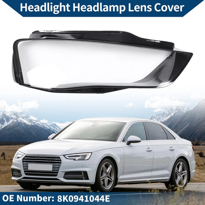 Headlight Lens Cover for Audi A4 (2009–2012) No. 8K0941044E Black